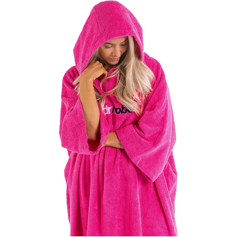 Dryrobe Organic Cotton Towel Robe V3 Large Pink-2